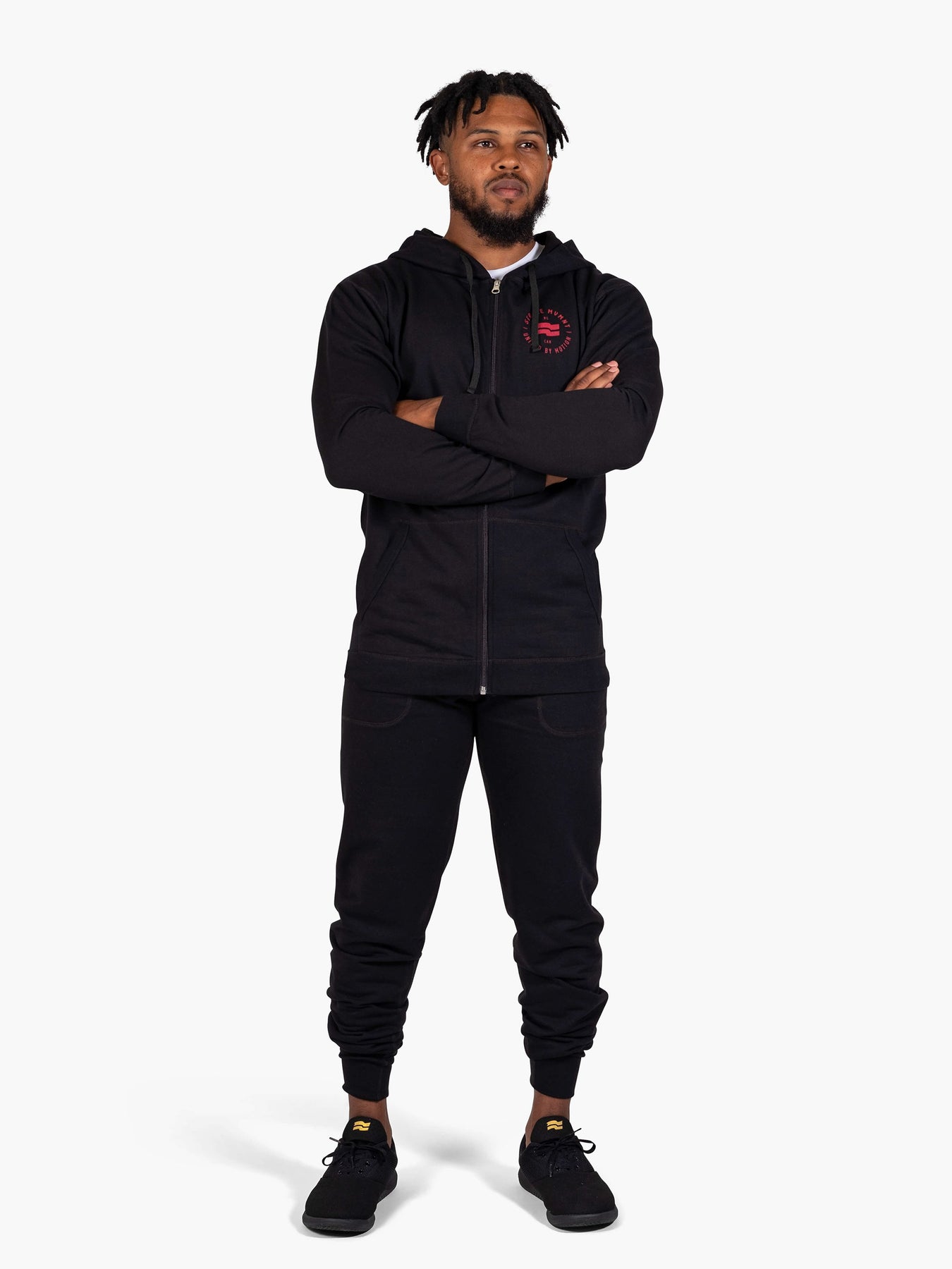 Strike Mvmnt Keeper Zip Hoodie - Numeric Phantom Black Terry Fleece
