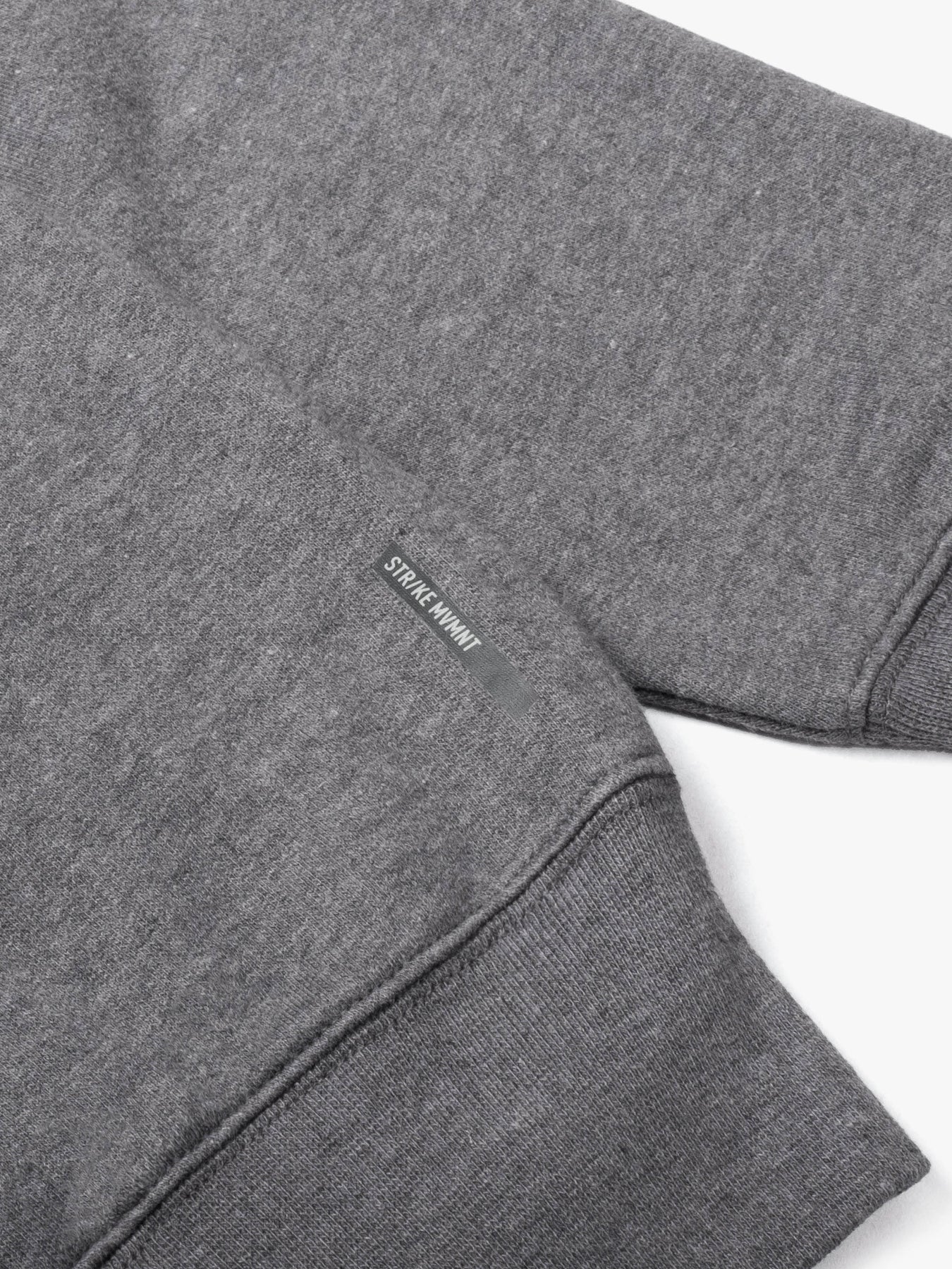 Strike Mvmnt Base Oversized Hoodie Dark Grey Terry Fleece