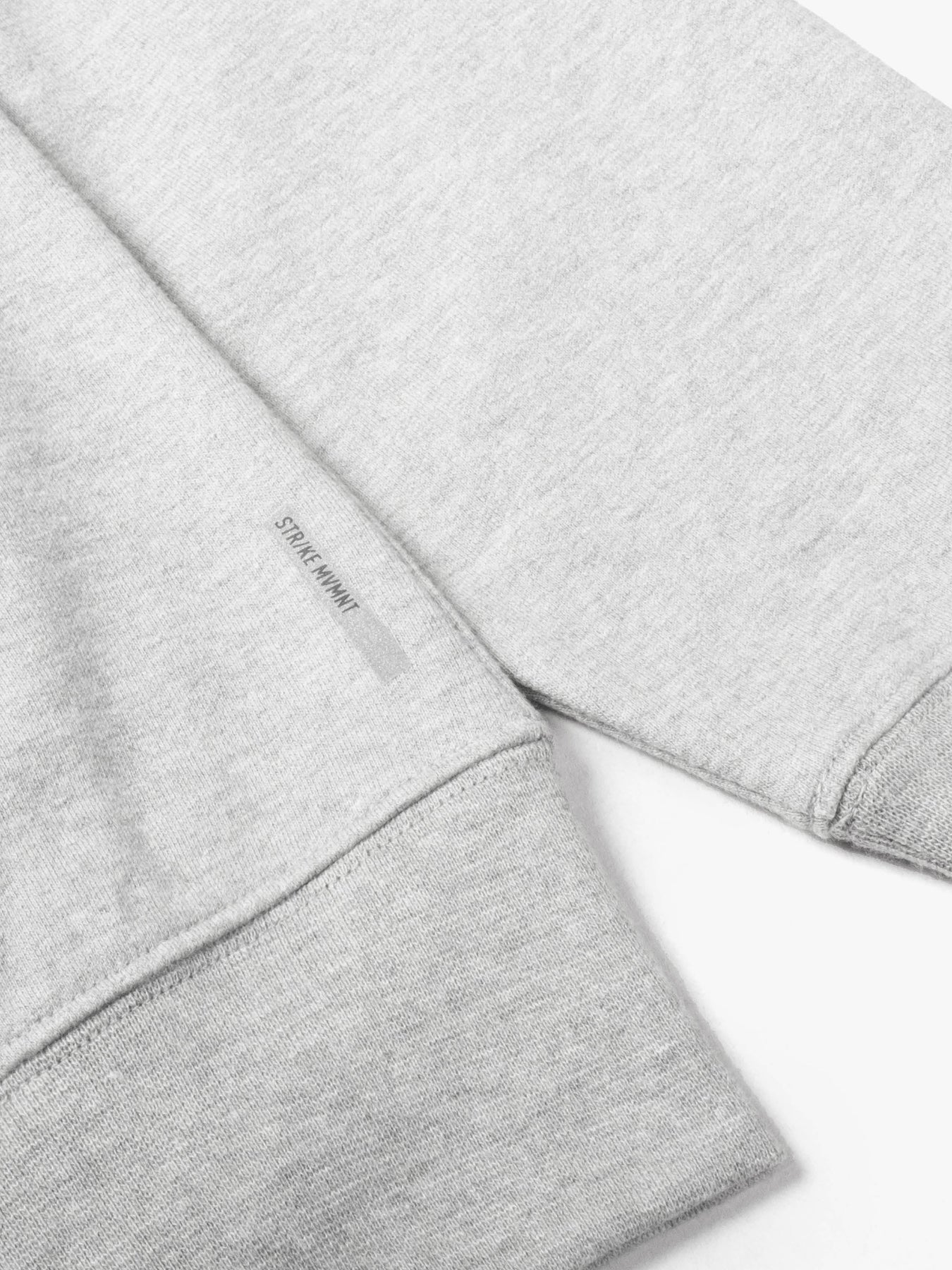 Strike Mvmnt Base Oversized Hoodie Lunar Grey Terry Fleece