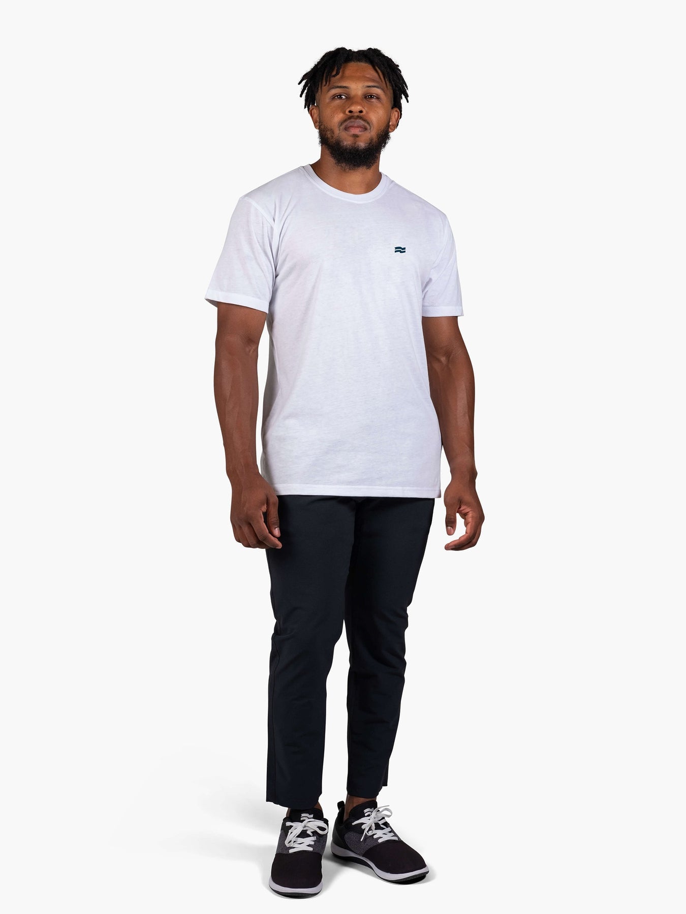 Strike Mvmnt Timeless Vented Tee - Pattern Classic White