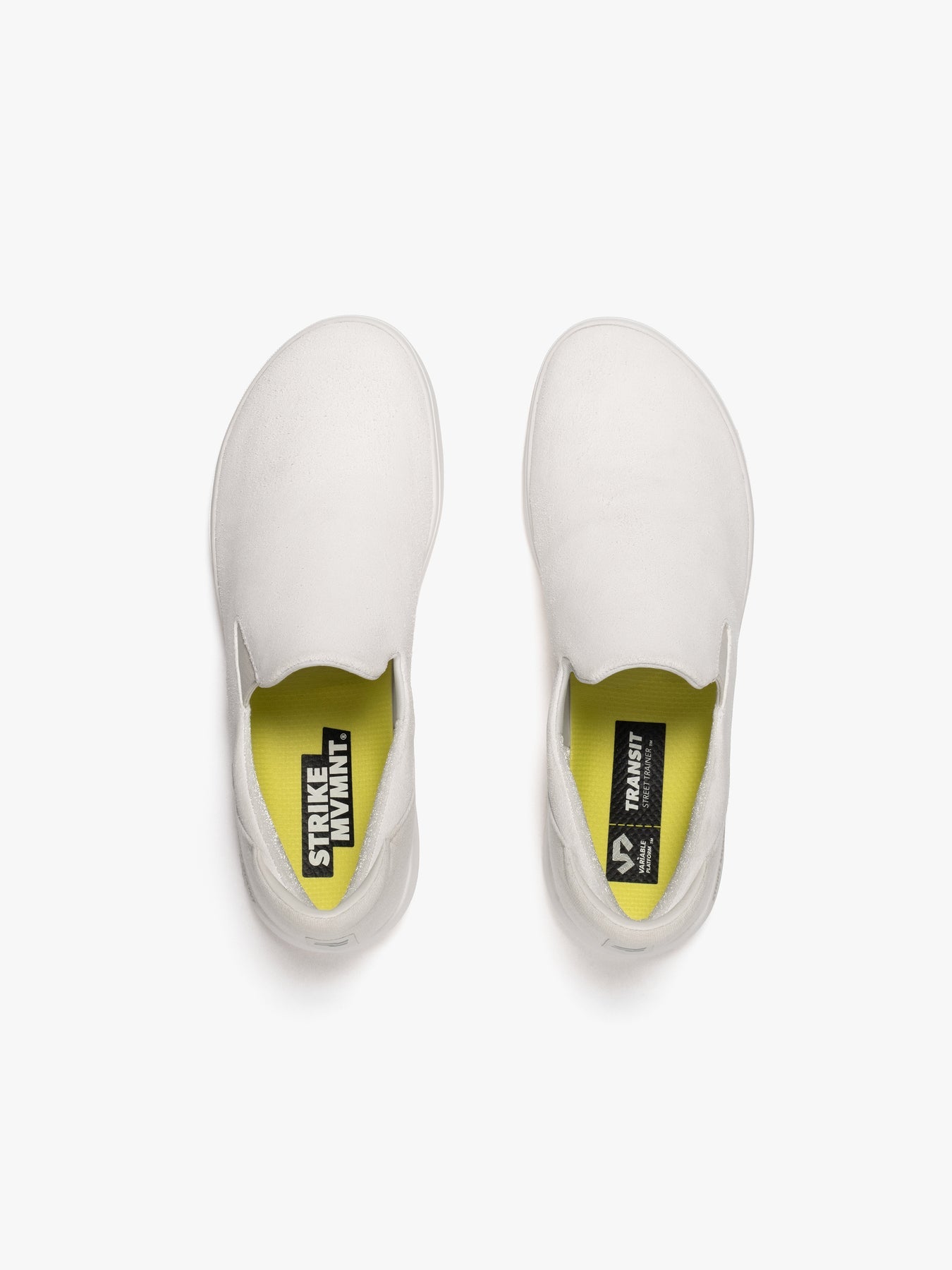 Strike Mvmnt Transit Slip-On StreetTrainer™ Onyx White Suede
