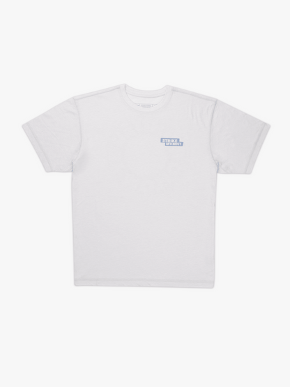 Strike Mvmnt Timeless Tee - Optic Chalk White / Blue