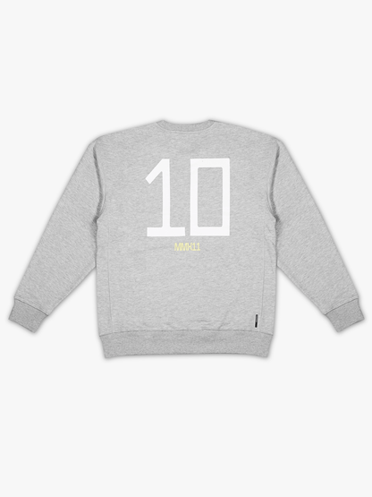Strike Mvmnt Static Crewneck - Stereo 10 Heather Grey Terry Fleece