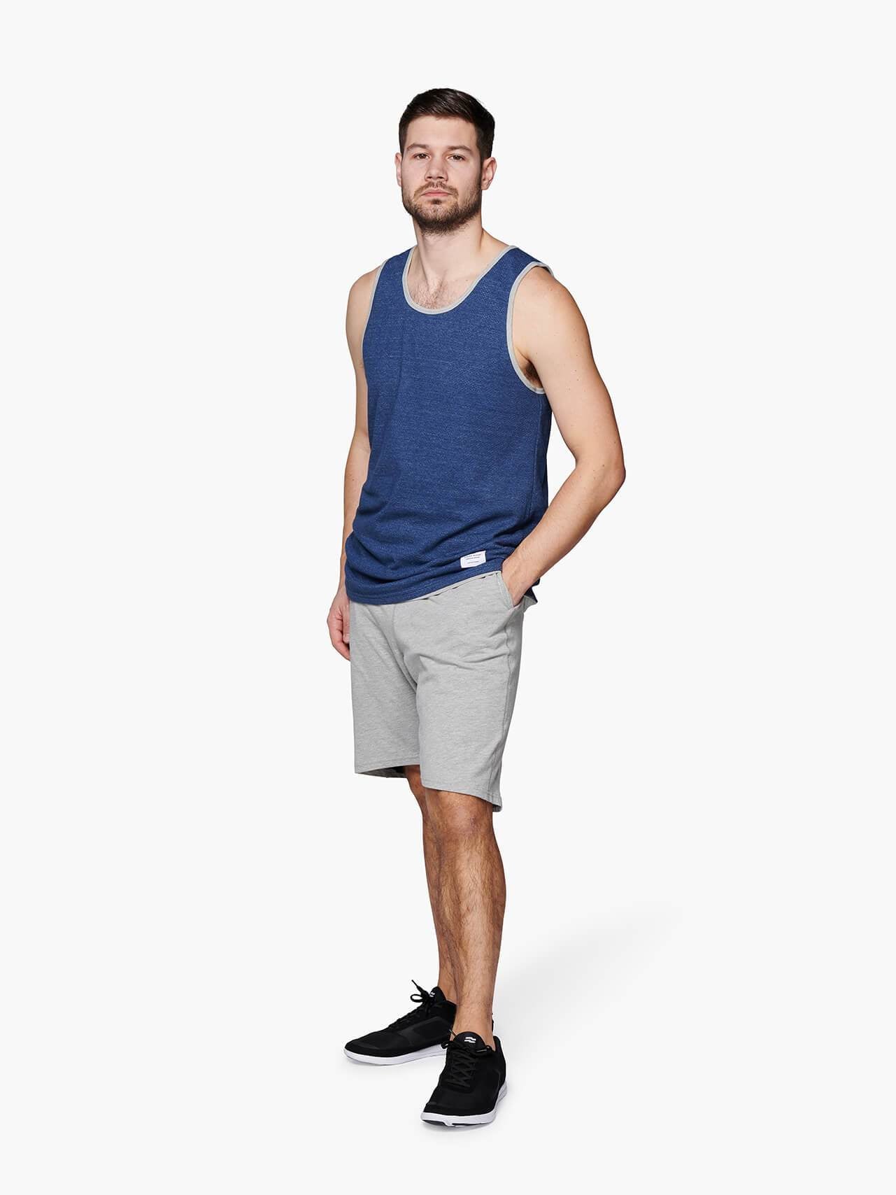 Strike Mvmnt Reversible League Short Lunar Grey / Navy Blue