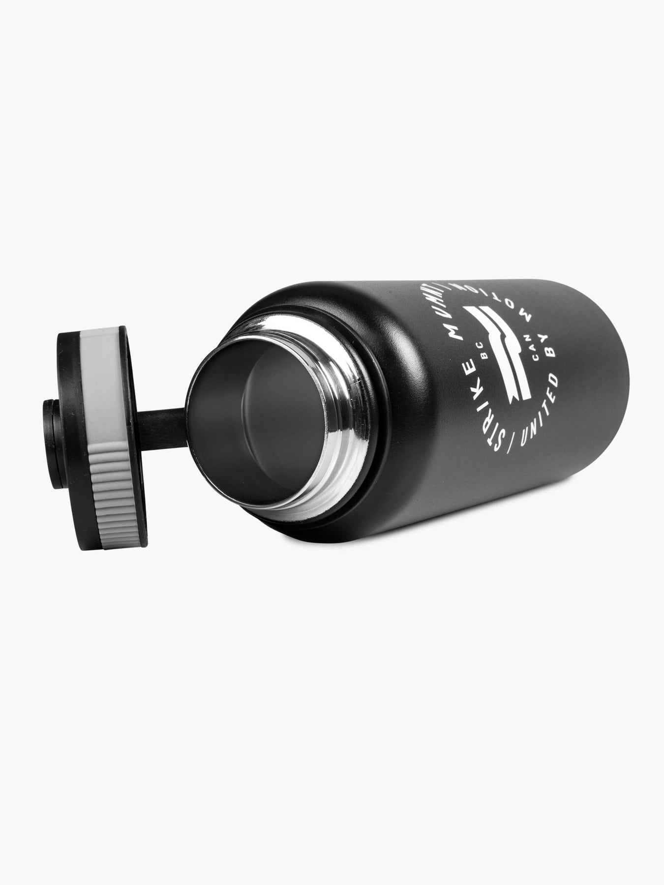 Strike Mvmnt Big Mouth Insulated Water Bottle Phantom Black Stainless Steel