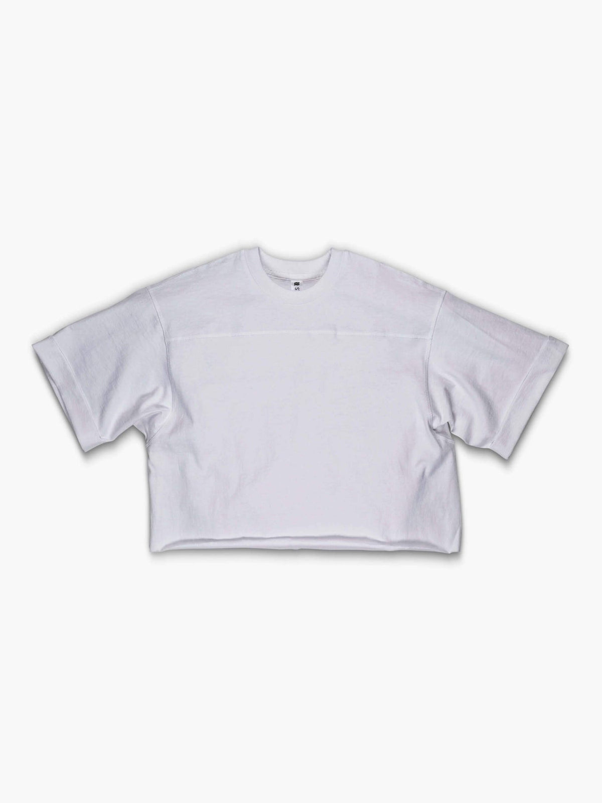 Strike Mvmnt Cropped Football Tee Clean White Heavy Jersey