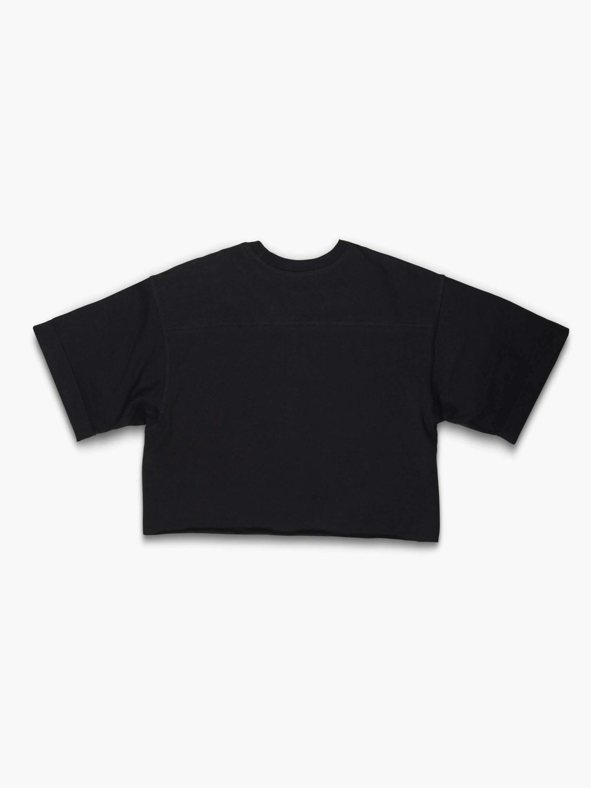 Strike Mvmnt Cropped Football Tee Phantom Black Heavy Jersey