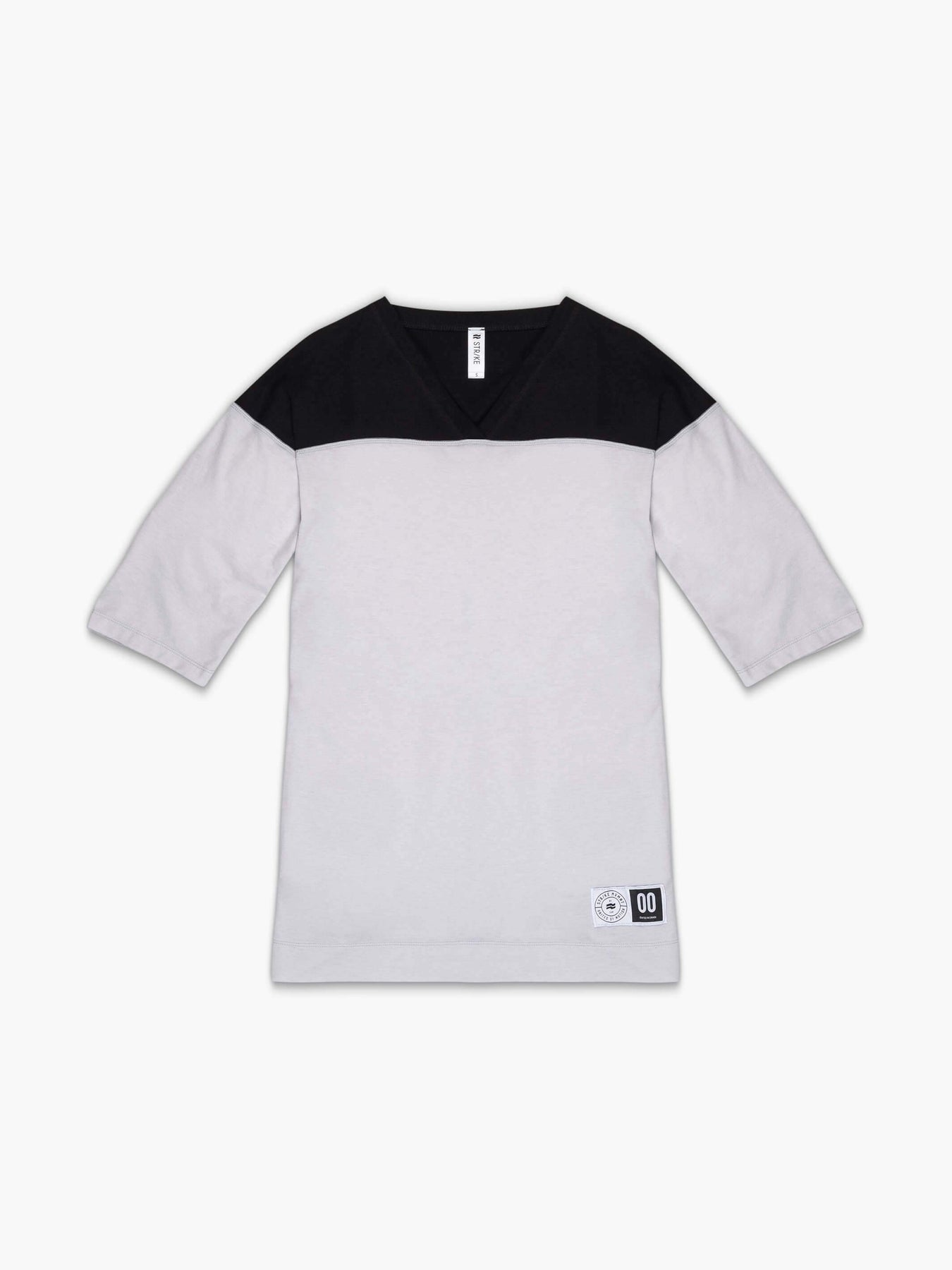 Strike Mvmnt Oversized Football Tee Chalk White / Phantom Black