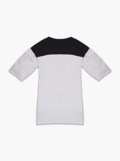 Strike Mvmnt Oversized Football Tee Chalk White / Phantom Black