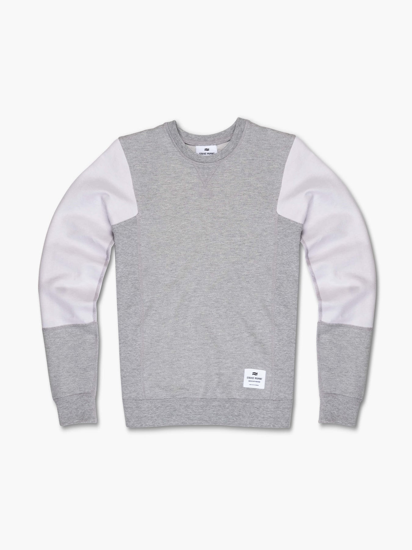 Strike Mvmnt 2-Tone Fitted Crewneck Lunar Grey / Chalk White