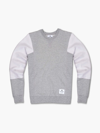 Strike Mvmnt 2-Tone Fitted Crewneck Lunar Grey / Chalk White