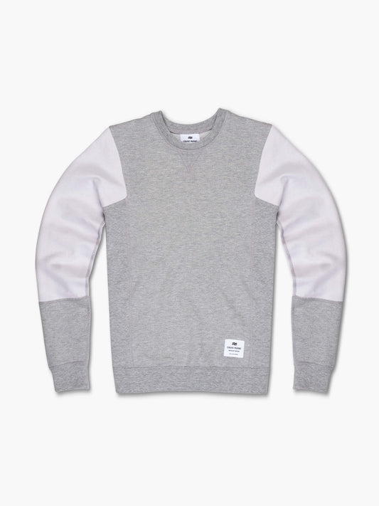 Strike Mvmnt 2-Tone Fitted Crewneck Lunar Grey / Chalk White