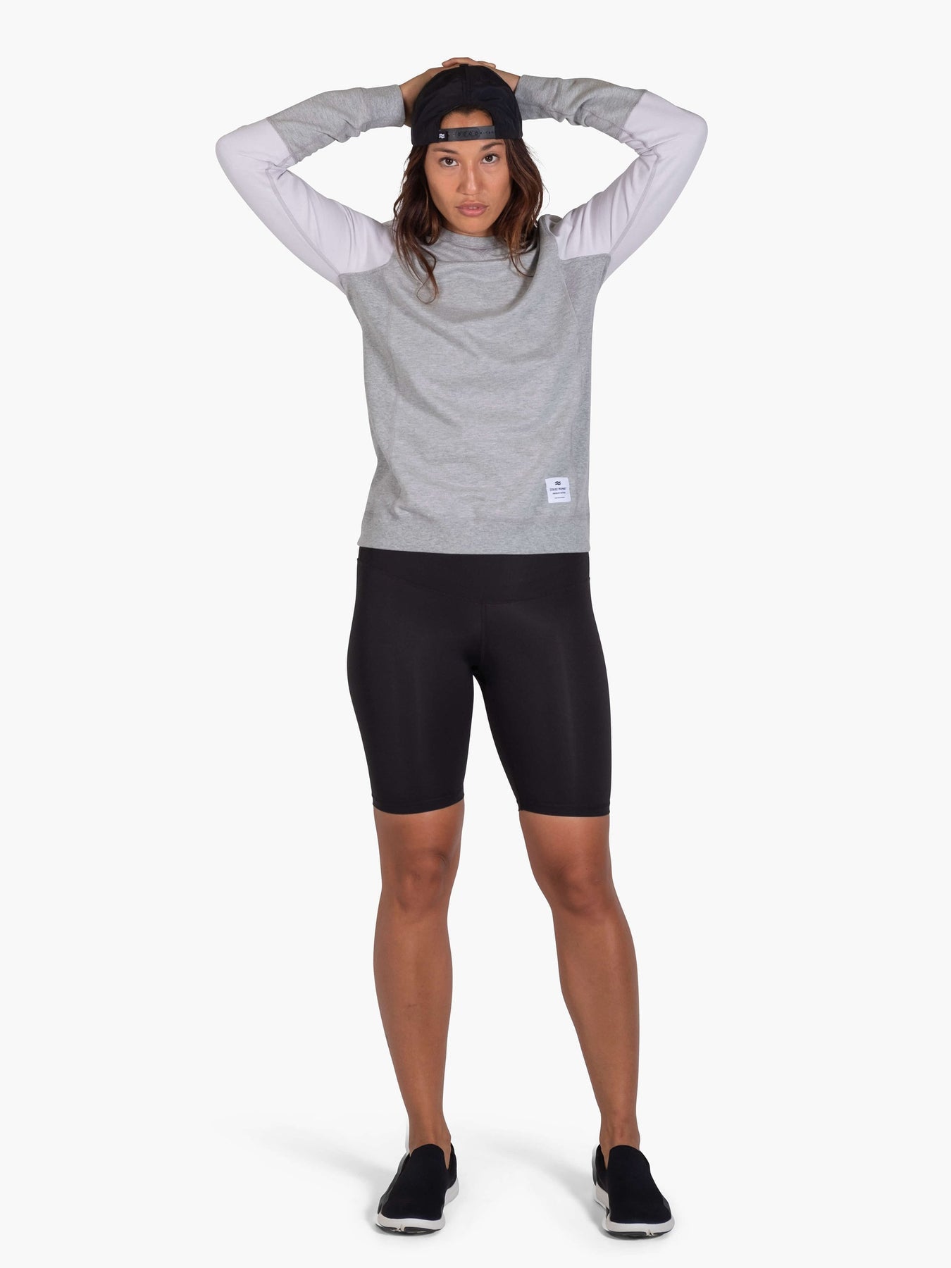 Strike Mvmnt 2-Tone Fitted Crewneck Lunar Grey / Chalk White