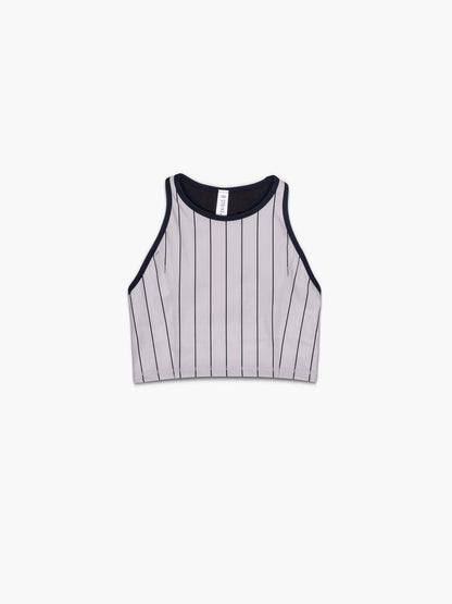 Strike Mvmnt Classic Bra Navy Pinstripe TechStretch