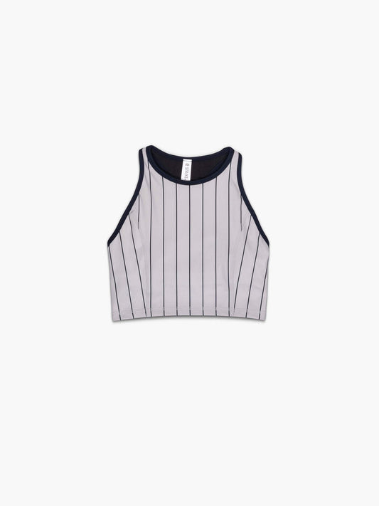 Strike Mvmnt Classic Bra Navy Pinstripe TechStretch