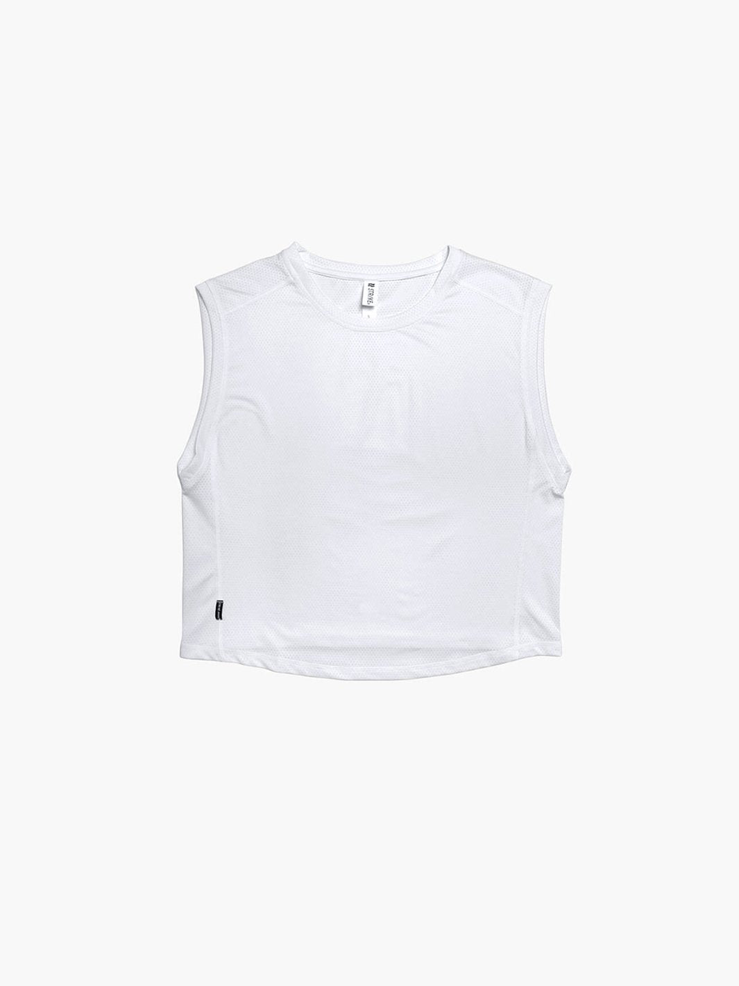 Strike Mvmnt Session Sleeveless Tee Classic White Chill Mesh