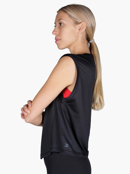 Strike Mvmnt Session Sleeveless Tee Phantom Black Chill Mesh