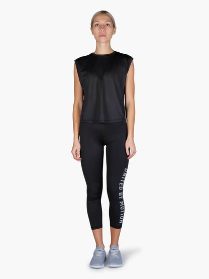 Strike Mvmnt Session Sleeveless Tee Phantom Black Chill Mesh