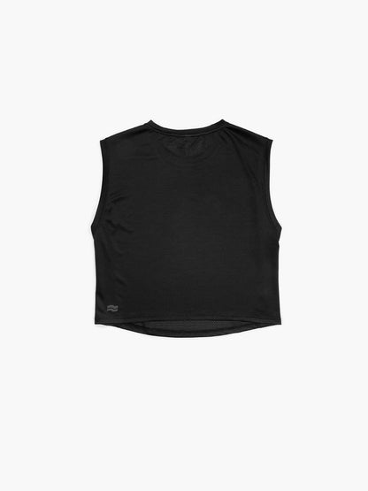 Strike Mvmnt Session Sleeveless Tee Phantom Black Chill Mesh