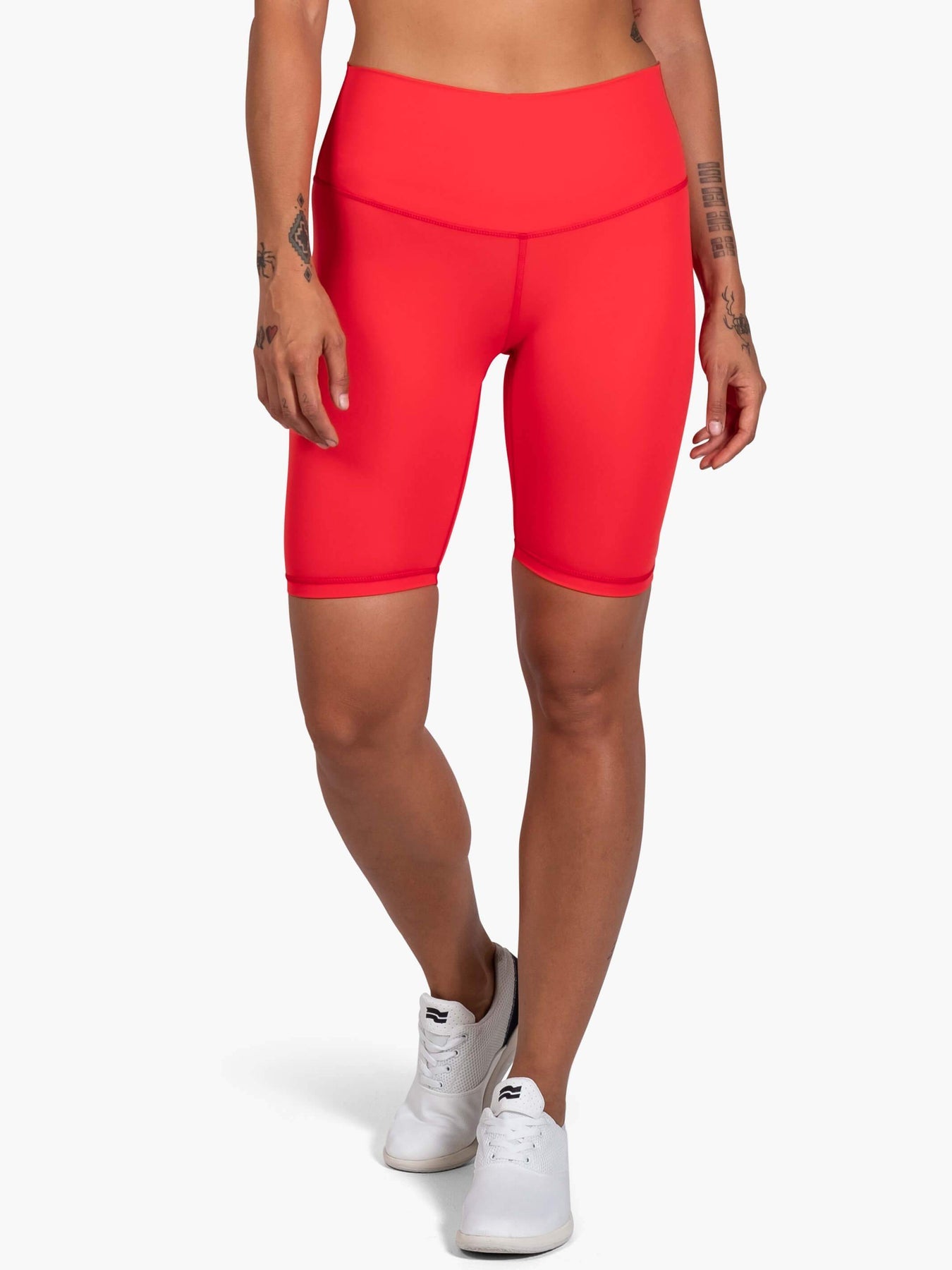 Strike Mvmnt High Voltage Biker Short Red TechStretch