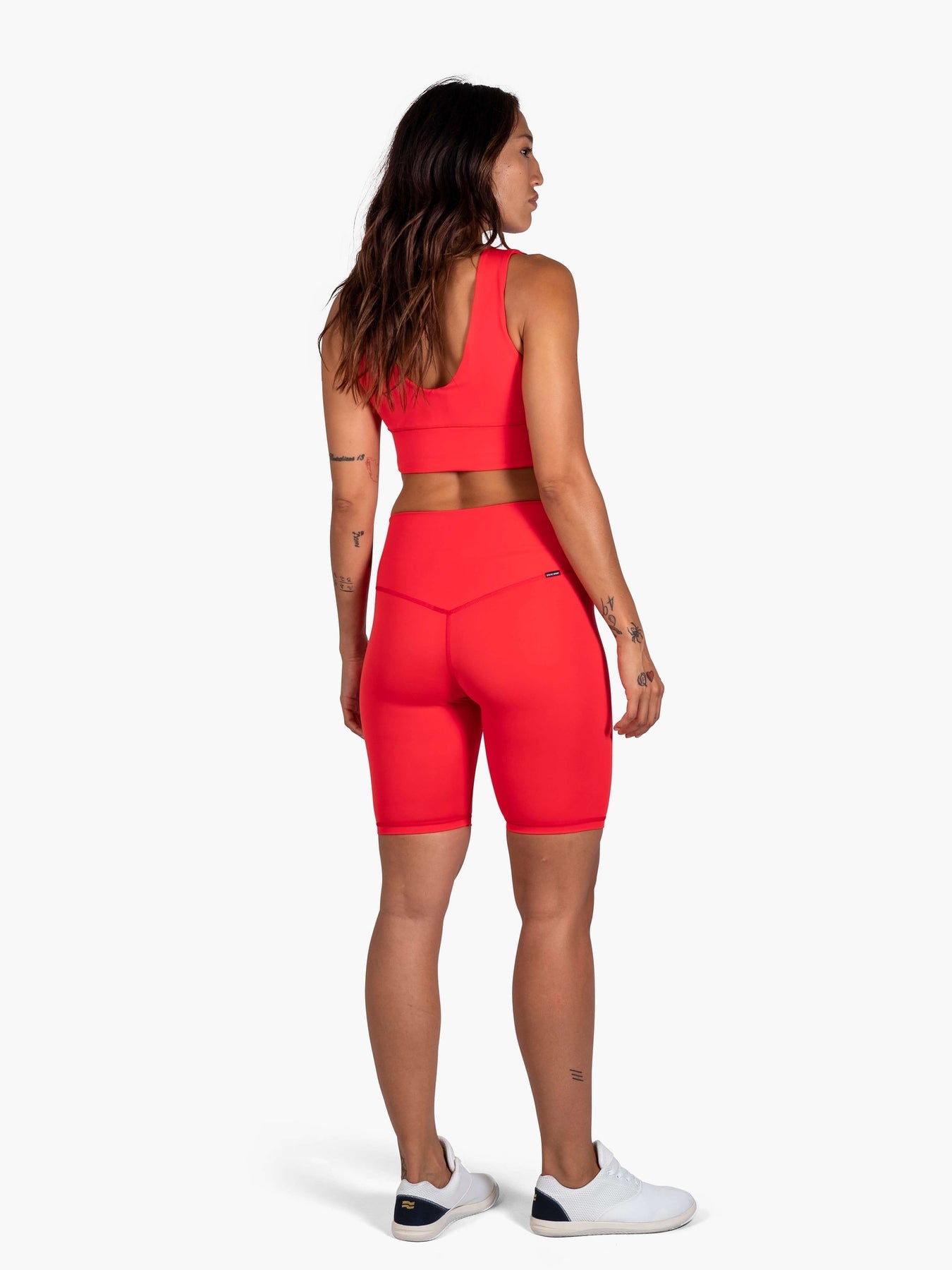 Strike Mvmnt High Voltage Biker Short Red TechStretch