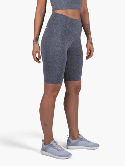 Strike Mvmnt High Voltage Biker Short Heather Grey TechStretch