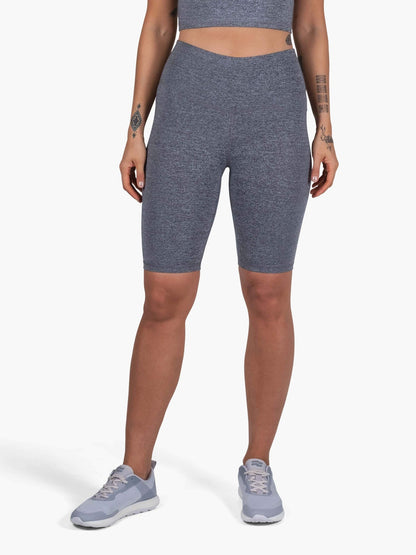 Strike Mvmnt High Voltage Biker Short Heather Grey TechStretch