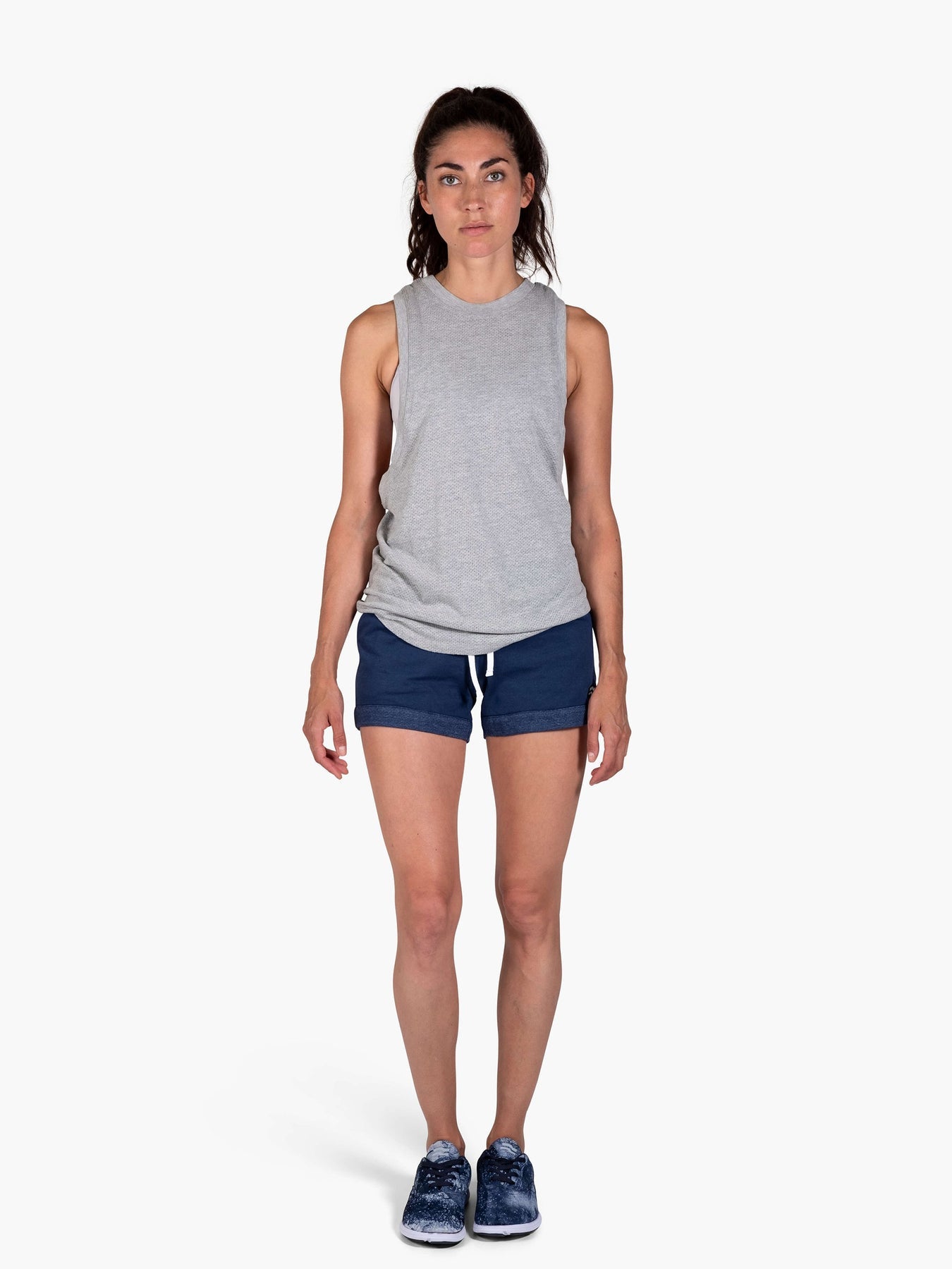 Strike Mvmnt Fold Gym Short Navy Blue Jersey