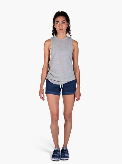 Strike Mvmnt Fold Gym Short Navy Blue Jersey