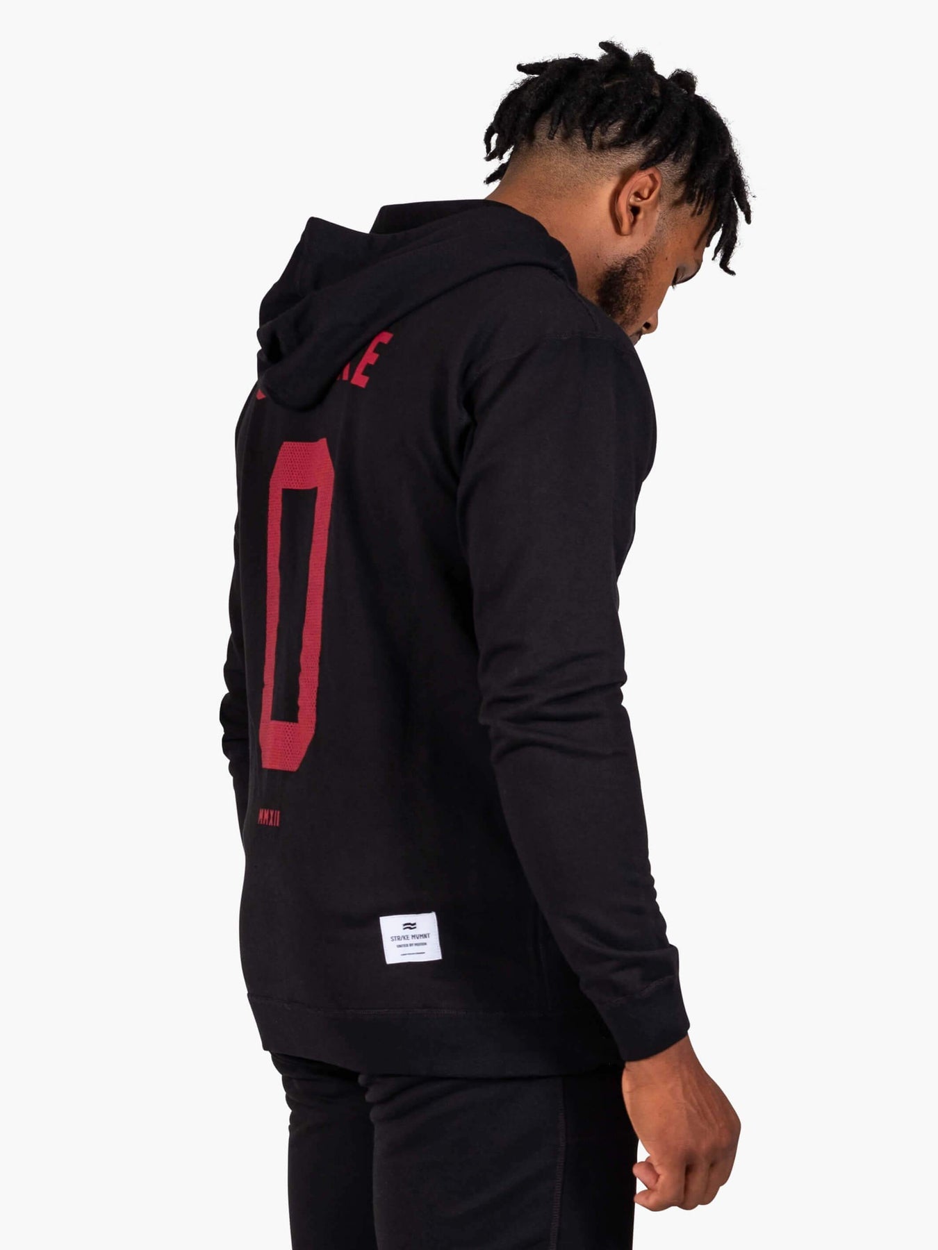 Strike Mvmnt Keeper Zip Hoodie - Numeric Phantom Black Terry Fleece
