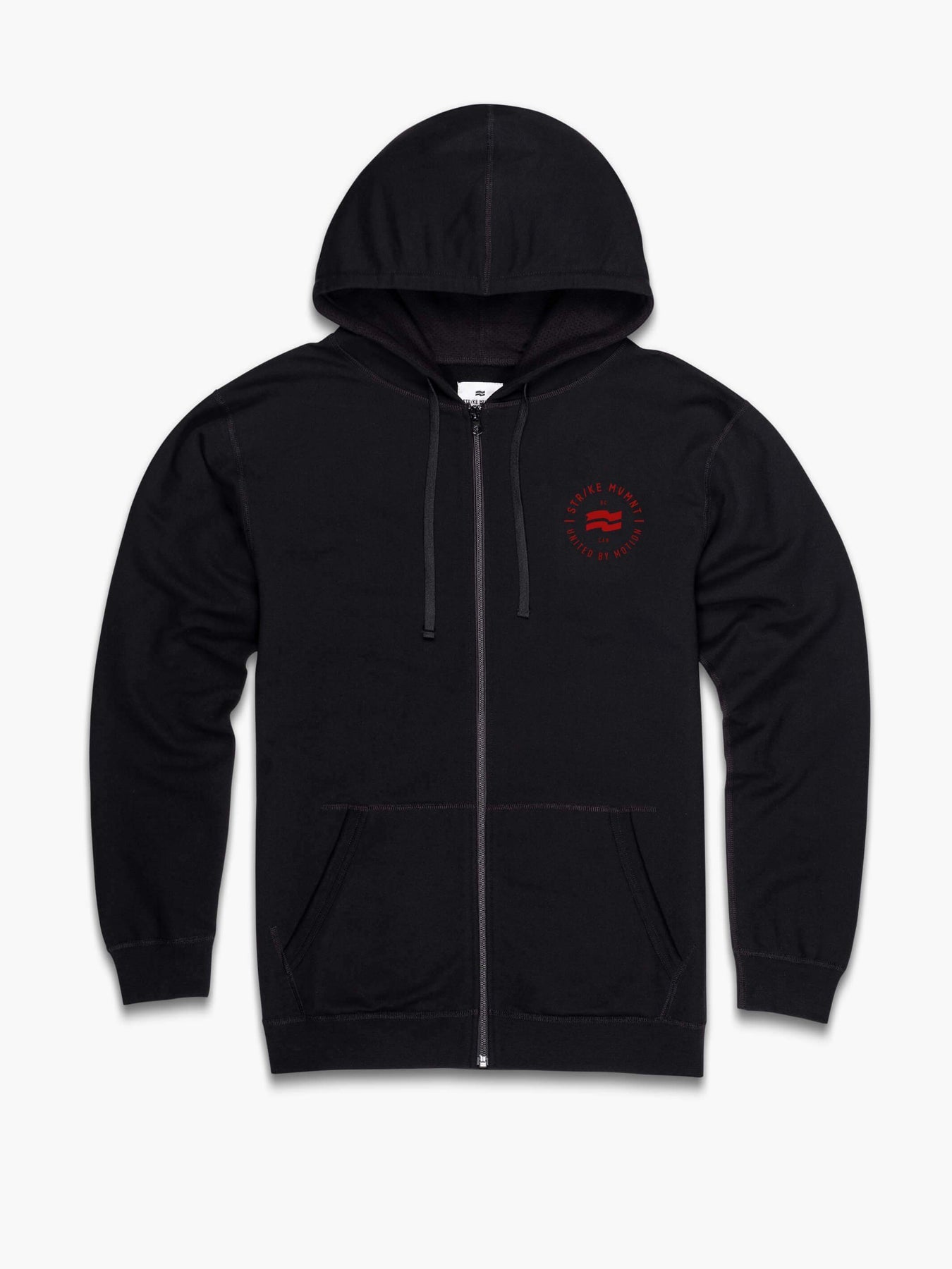 Strike Mvmnt Keeper Zip Hoodie - Numeric Phantom Black Terry Fleece