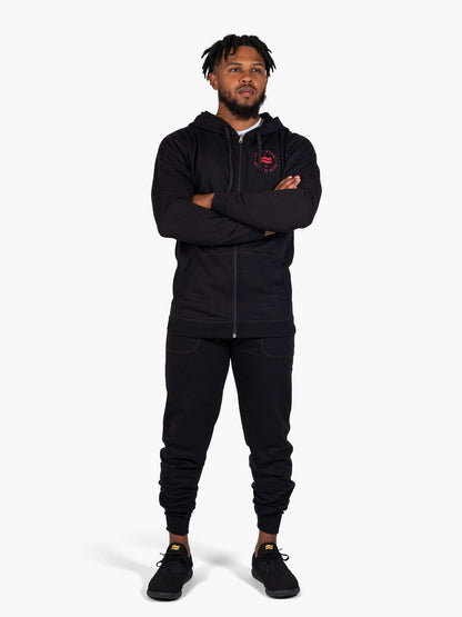 Strike Mvmnt Keeper Zip Hoodie - Numeric Phantom Black Terry Fleece
