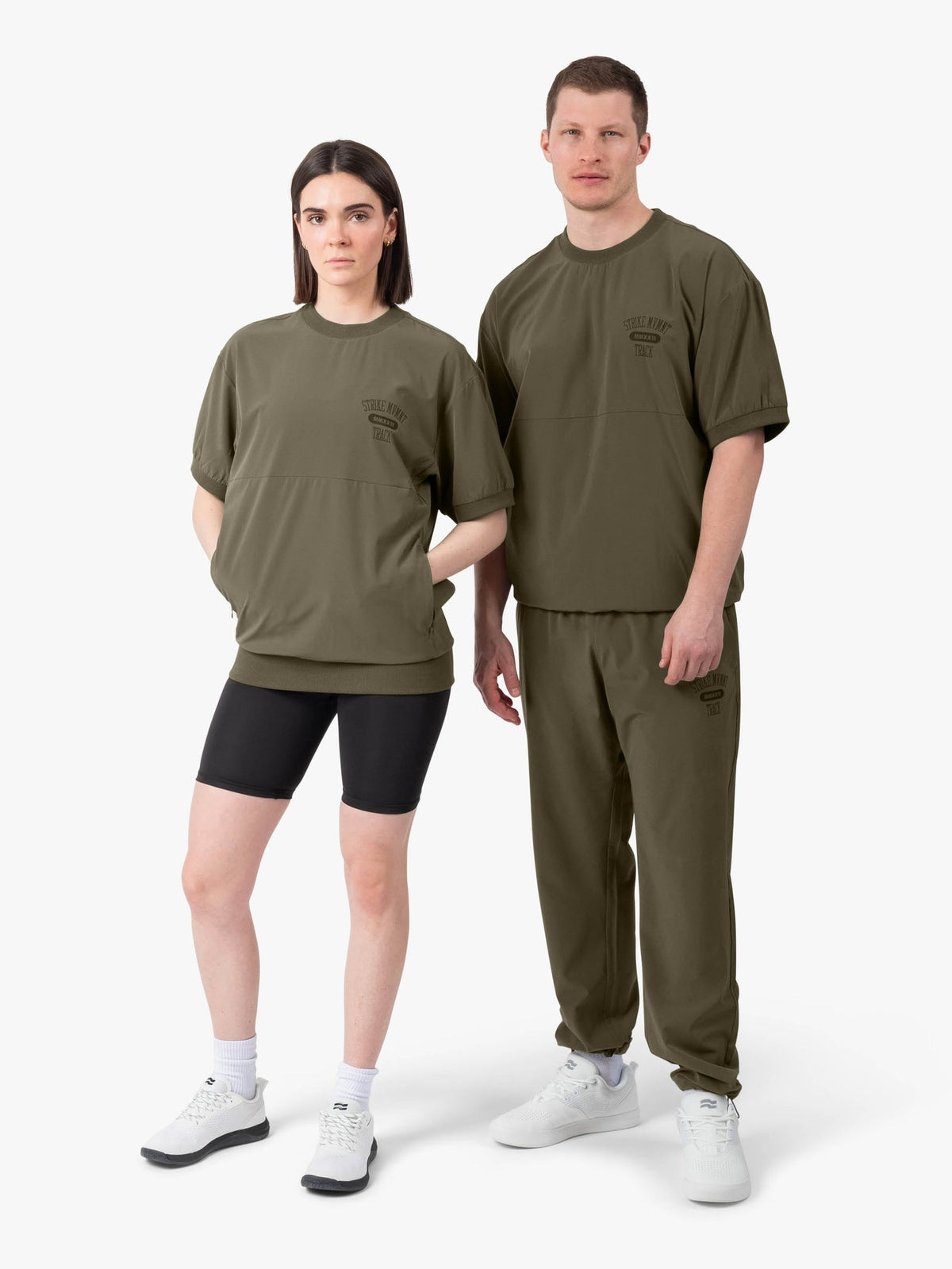 Strike Mvmnt Field TrackShirt - Track QuickDry Burnt Olive / Black
