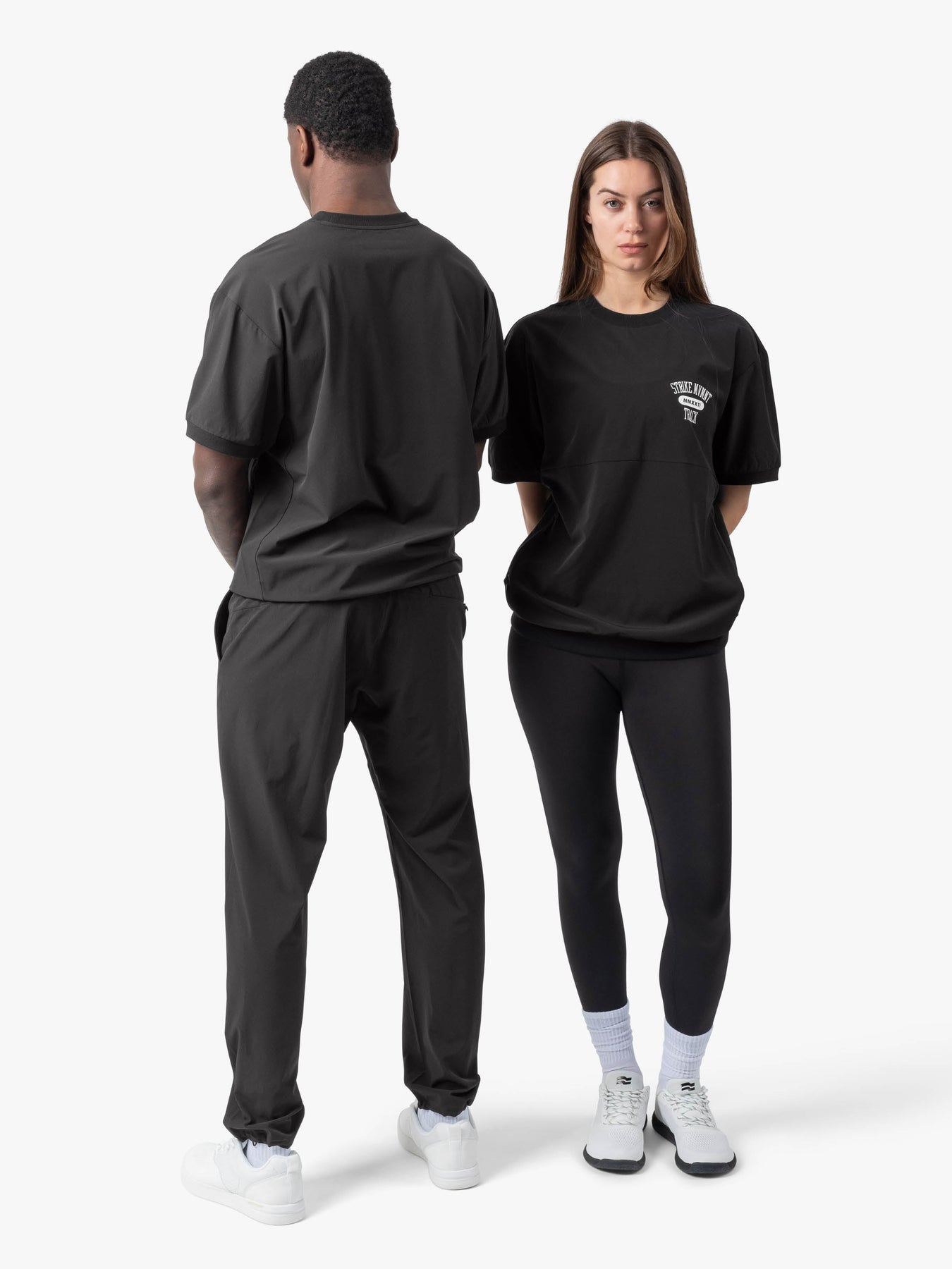 Strike Mvmnt Field TrackShirt - Track QuickDry Phantom Black / White