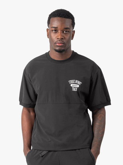 Strike Mvmnt Field TrackShirt - Track QuickDry Phantom Black / White