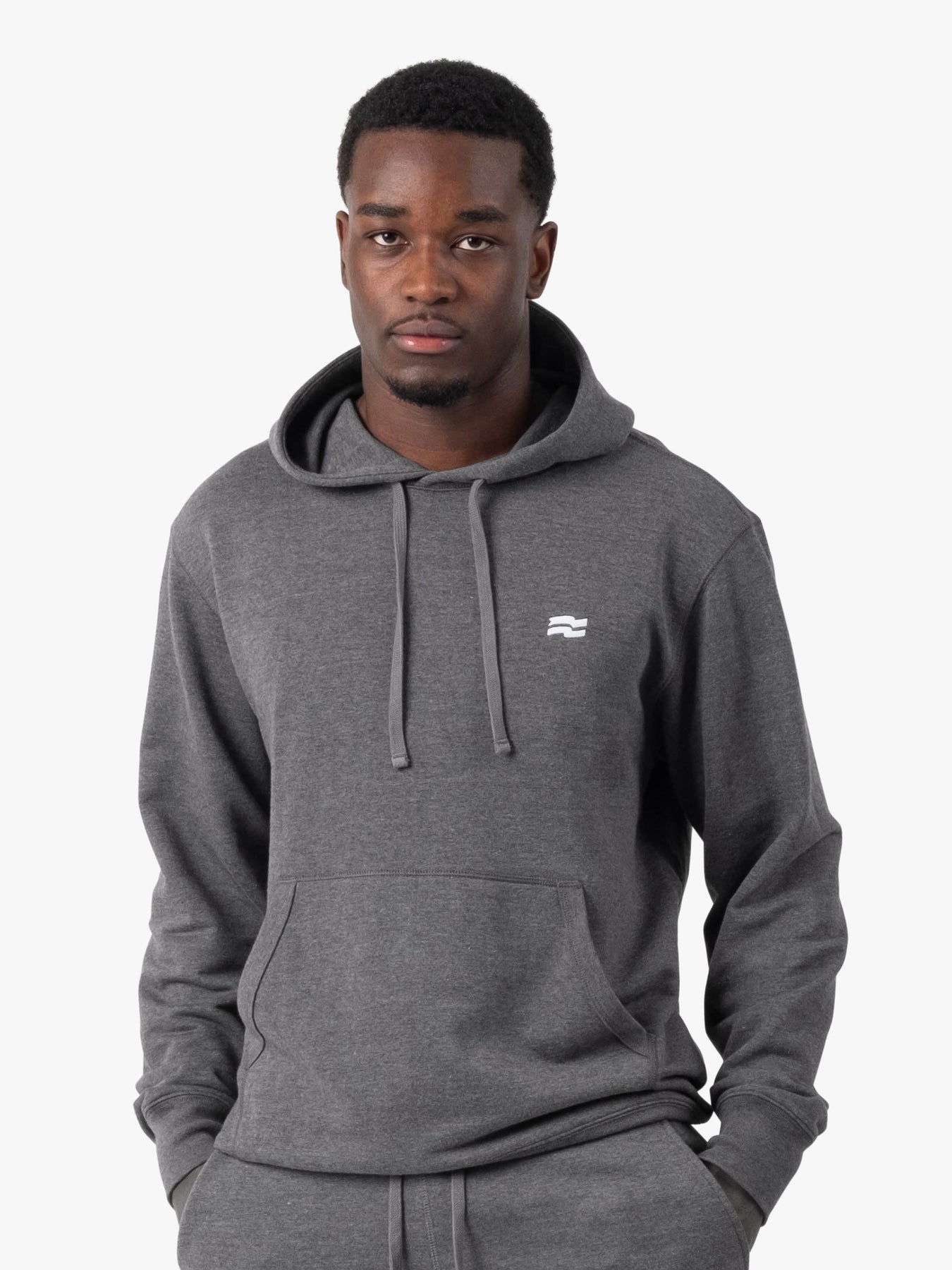 Strike Mvmnt Base Oversized Hoodie Dark Grey Terry Fleece