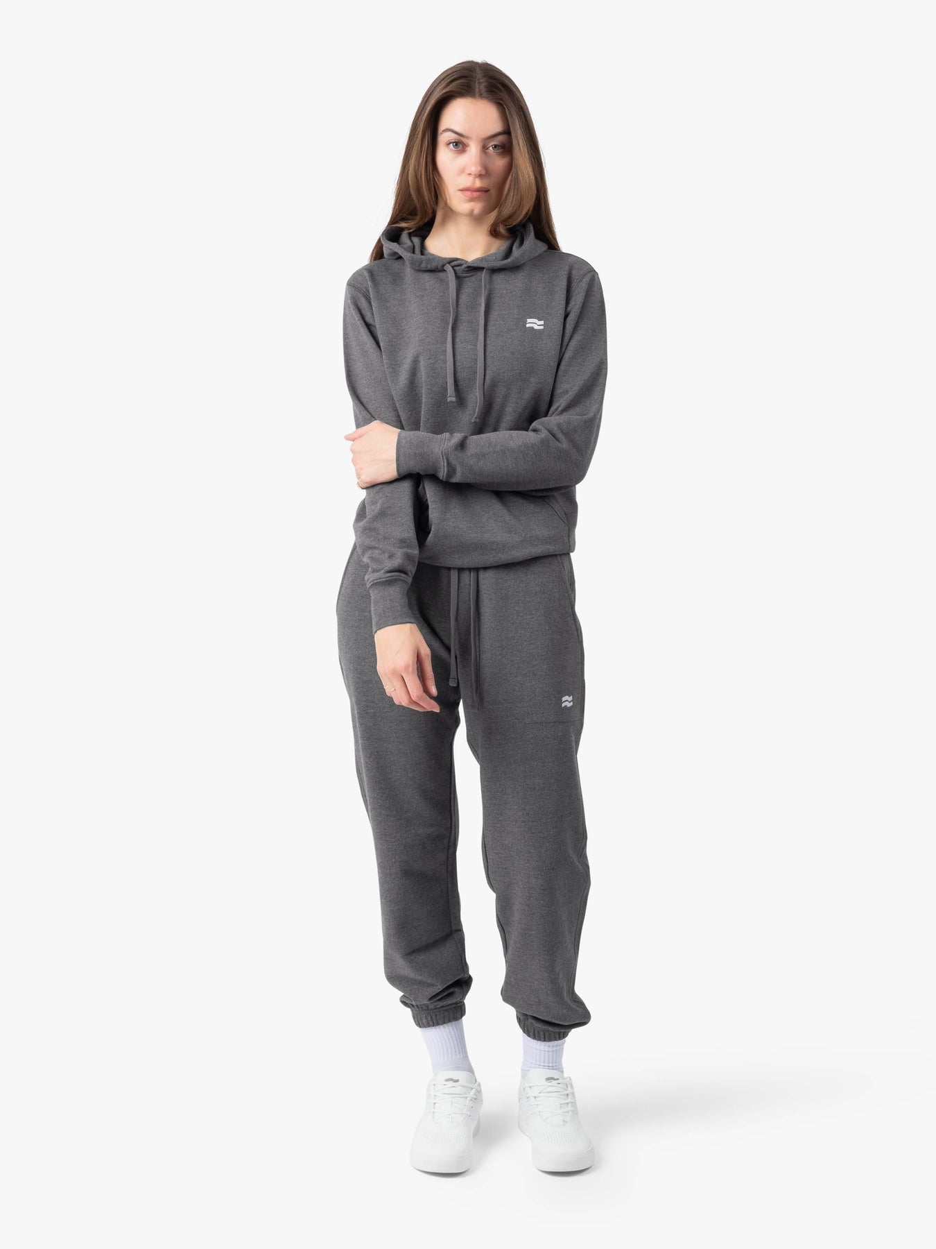 Strike Mvmnt Base Oversized Hoodie Dark Grey Terry Fleece