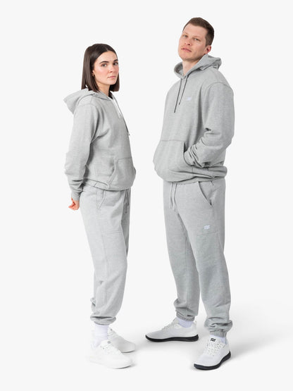 Strike Mvmnt Base Oversized Hoodie Lunar Grey Terry Fleece