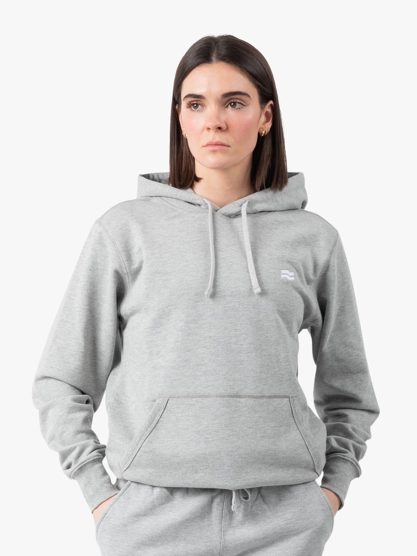 Strike Mvmnt Base Oversized Hoodie Lunar Grey Terry Fleece