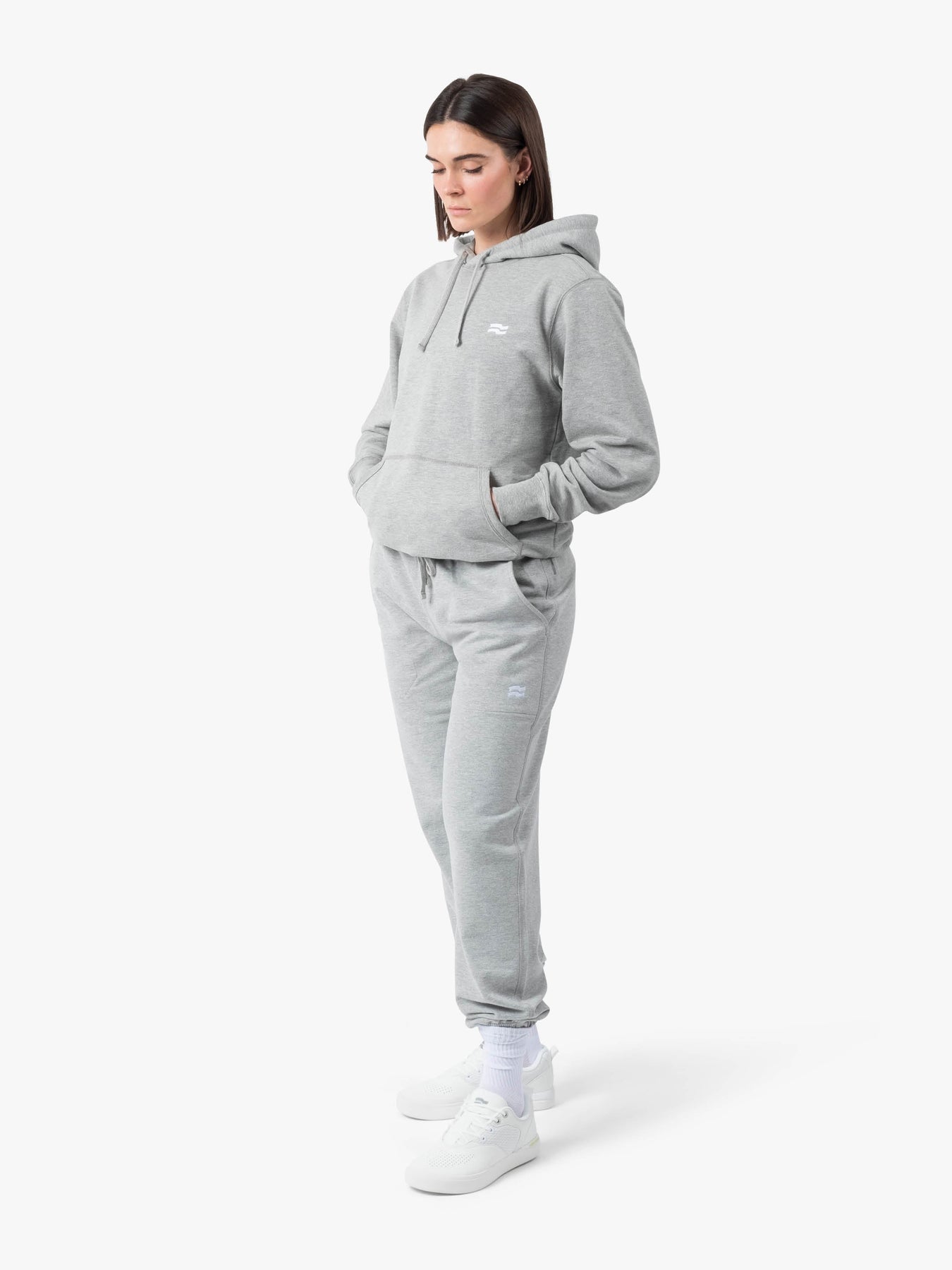 Strike Mvmnt Base Oversized Hoodie Lunar Grey Terry Fleece