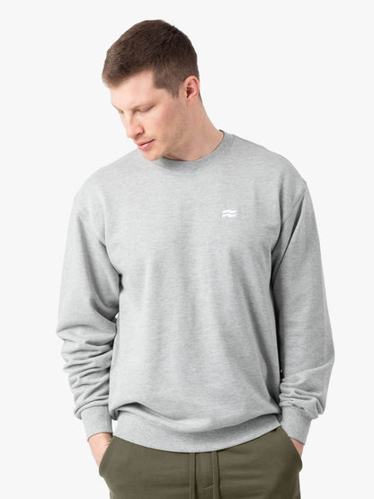Strike Mvmnt Base Oversized Crewneck Lunar Grey Terry Fleece