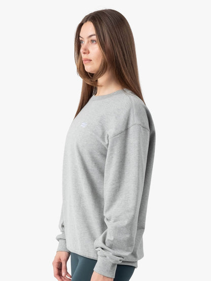 Strike Mvmnt Base Oversized Crewneck Lunar Grey Terry Fleece