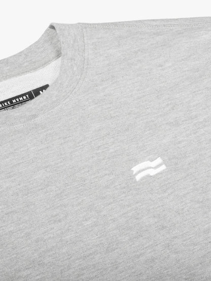 Strike Mvmnt Base Oversized Crewneck Lunar Grey Terry Fleece