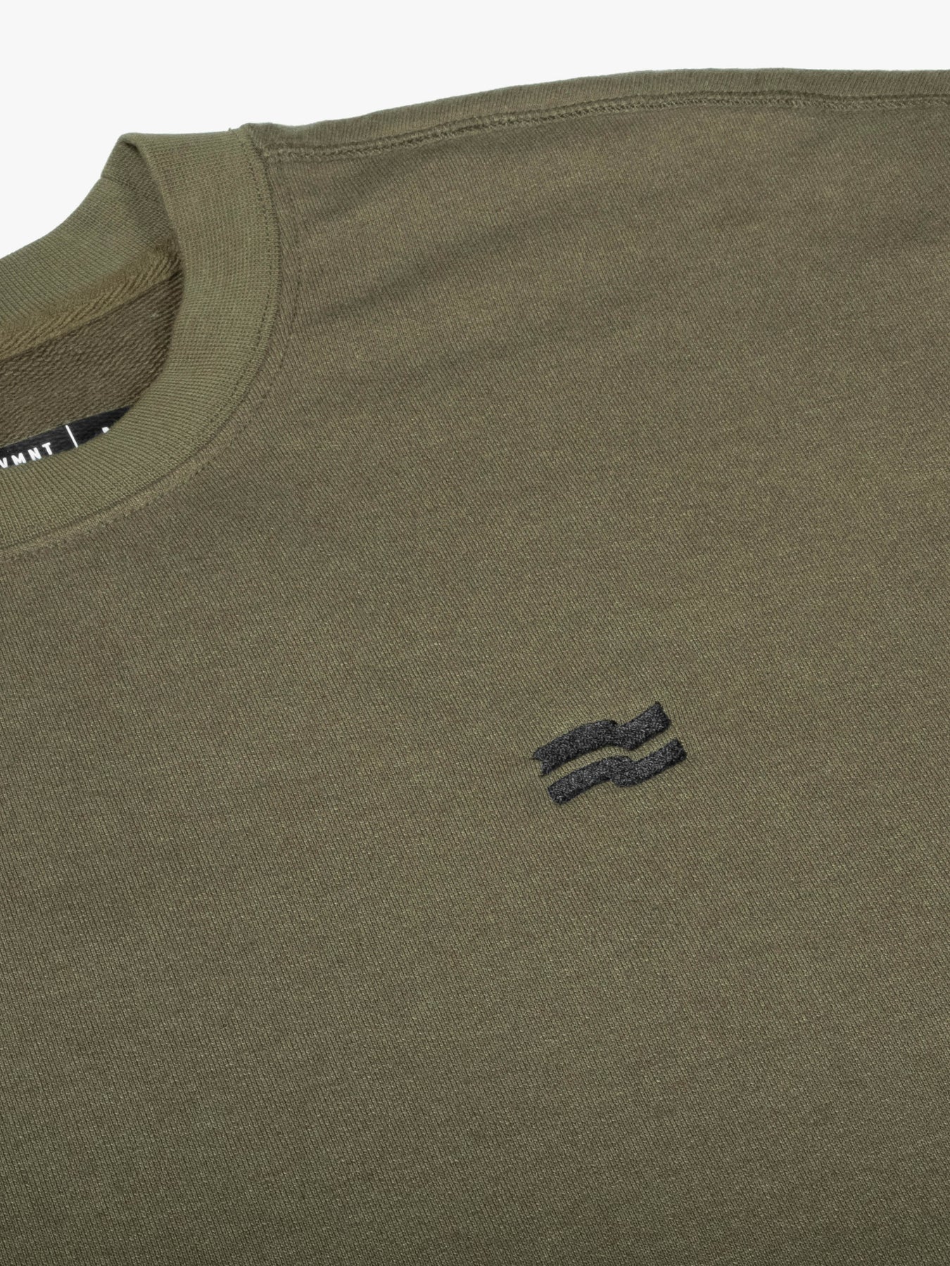 Strike Mvmnt Base Oversized Crewneck Burnt Olive Terry Fleece