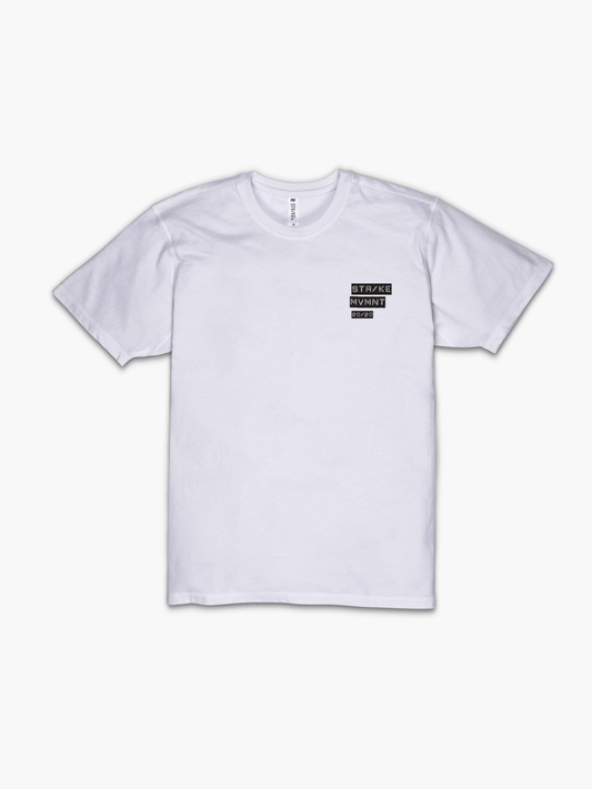 Strike Mvmnt Timeless Vented Tee - Vision Classic White / Black
