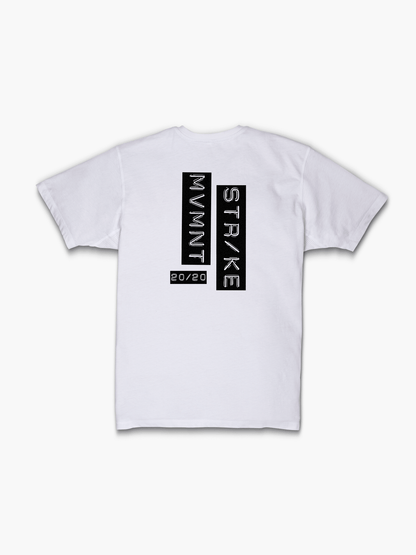 Strike Mvmnt Timeless Vented Tee - Vision Classic White / Black