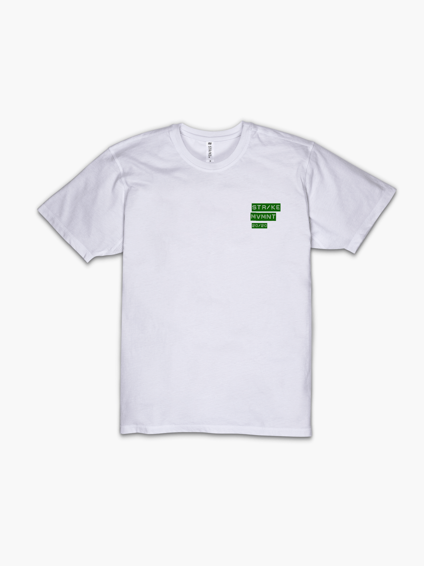 Strike Mvmnt Timeless Vented Tee - Vision Classic White / Green