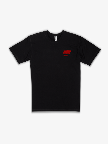 Strike Mvmnt Timeless Vented Tee - Vision Phantom Black / Red