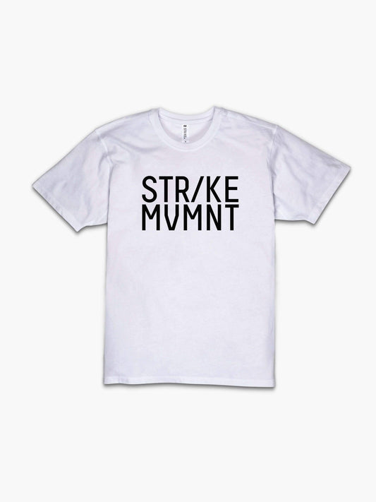 Strike Mvmnt Timeless Vented Tee - Corp Stack Classic White