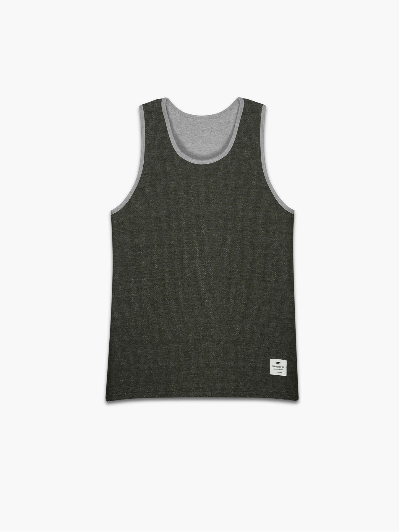 Strike Mvmnt Reversible League Tank - United Lunar Grey / Burnt Olive